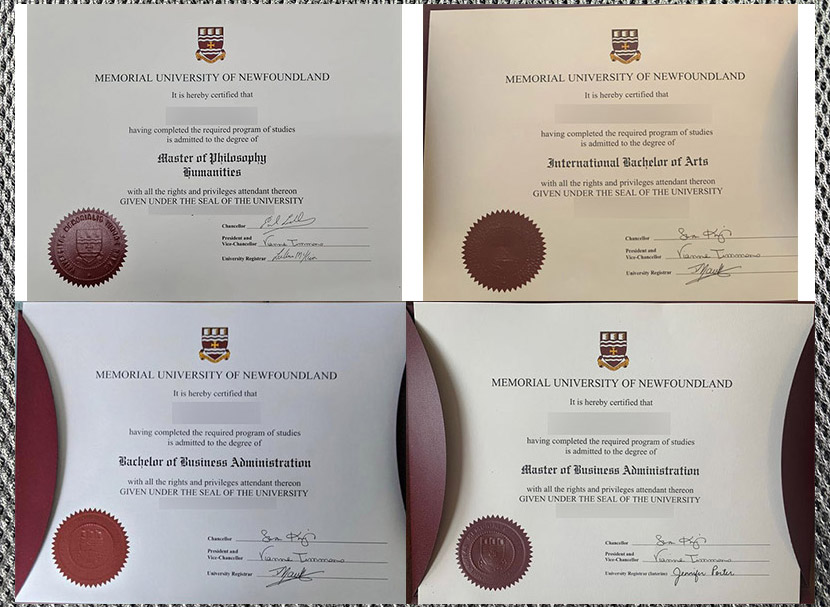 the high quality certificate issued by memorial university of newfoundland
