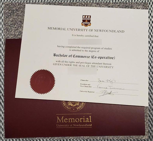 the high quality certificate issued by memorial university of newfoundland