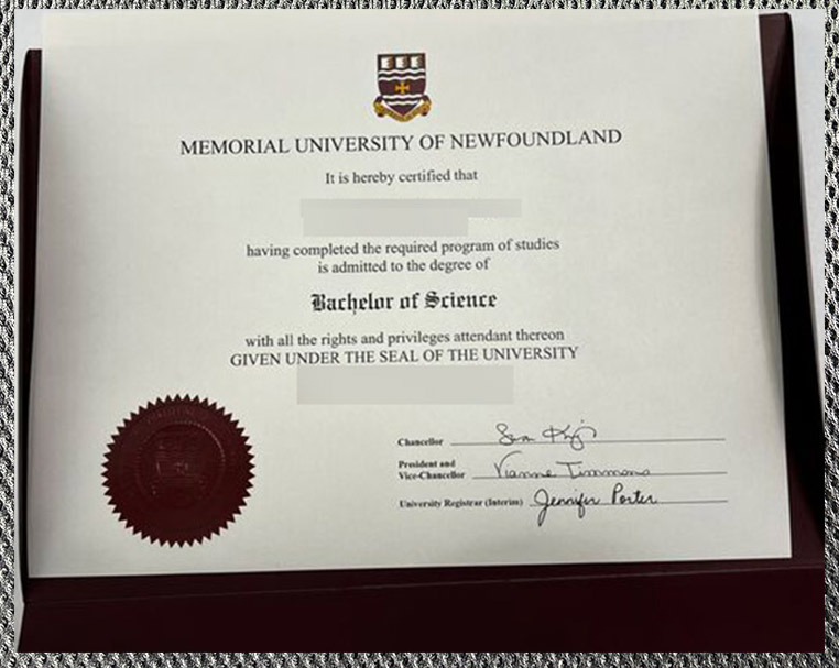 the high quality certificate issued by memorial university of newfoundland