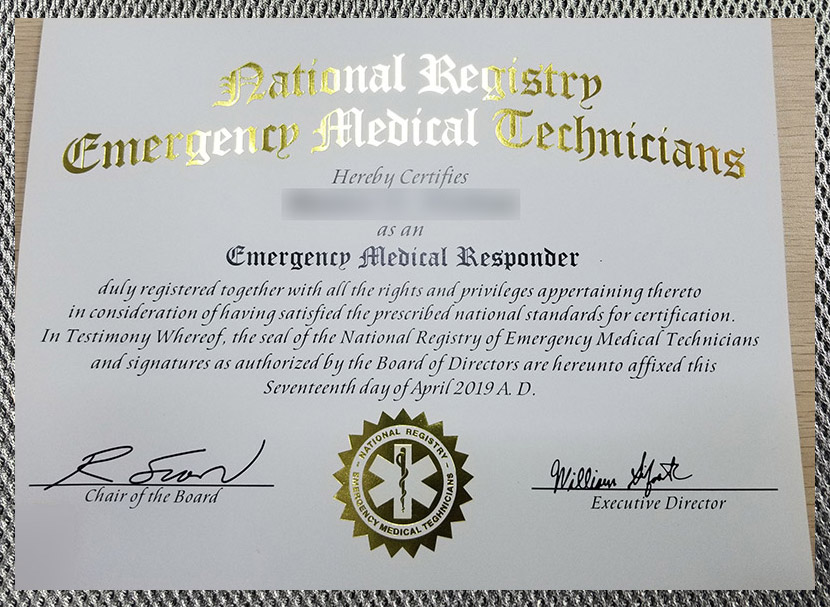 NREMT Certificate4