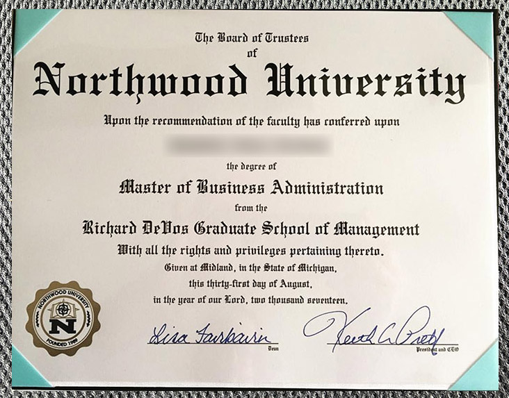 Where can I purchase a certificate from Northwood University? Northwood University