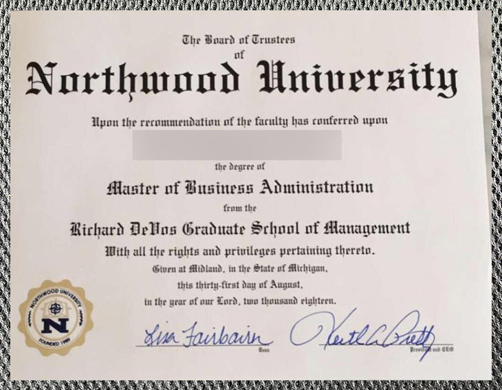 Where can I purchase a certificate from Northwood University? Northwood University1