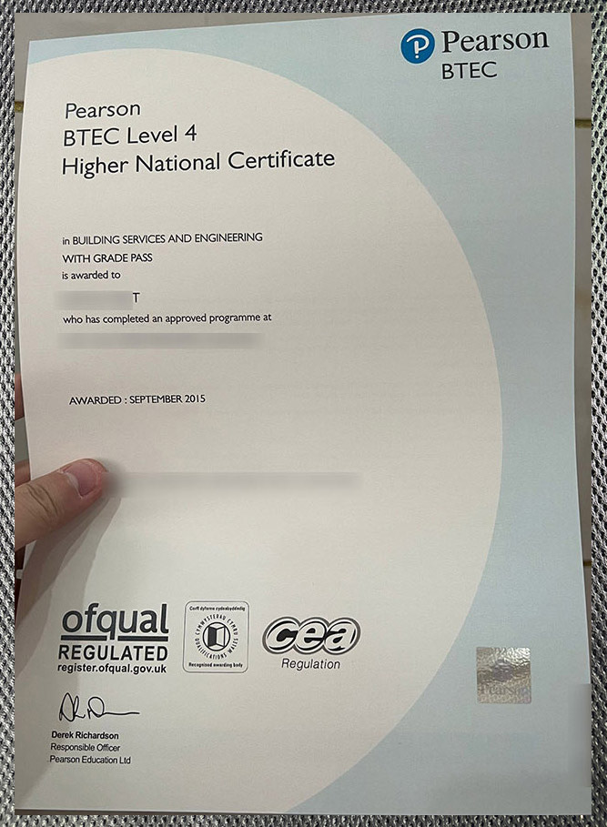 Order Pearson BTEC certificates online Pearson BTEC Certificate2
