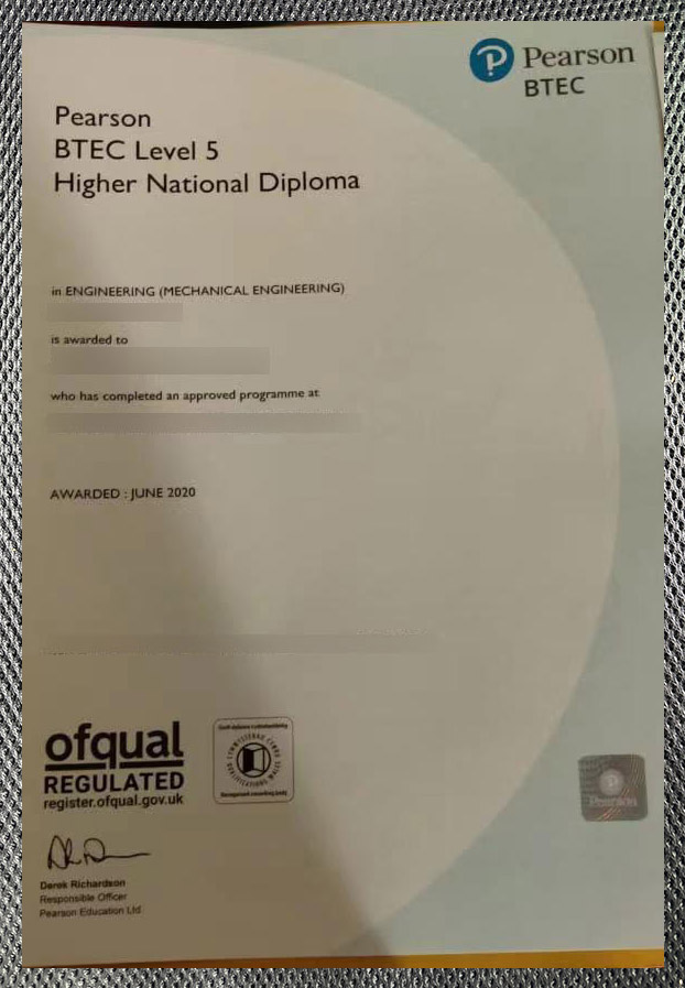Order Pearson BTEC certificates online Pearson BTEC Certificate3