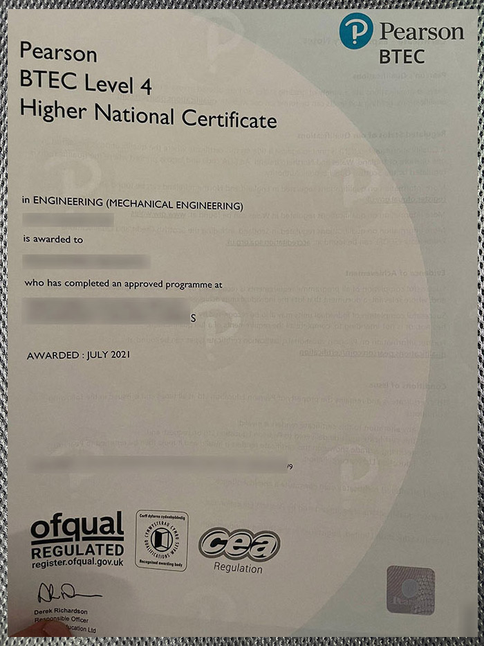 Order Pearson BTEC certificates online Pearson BTEC Certificate5