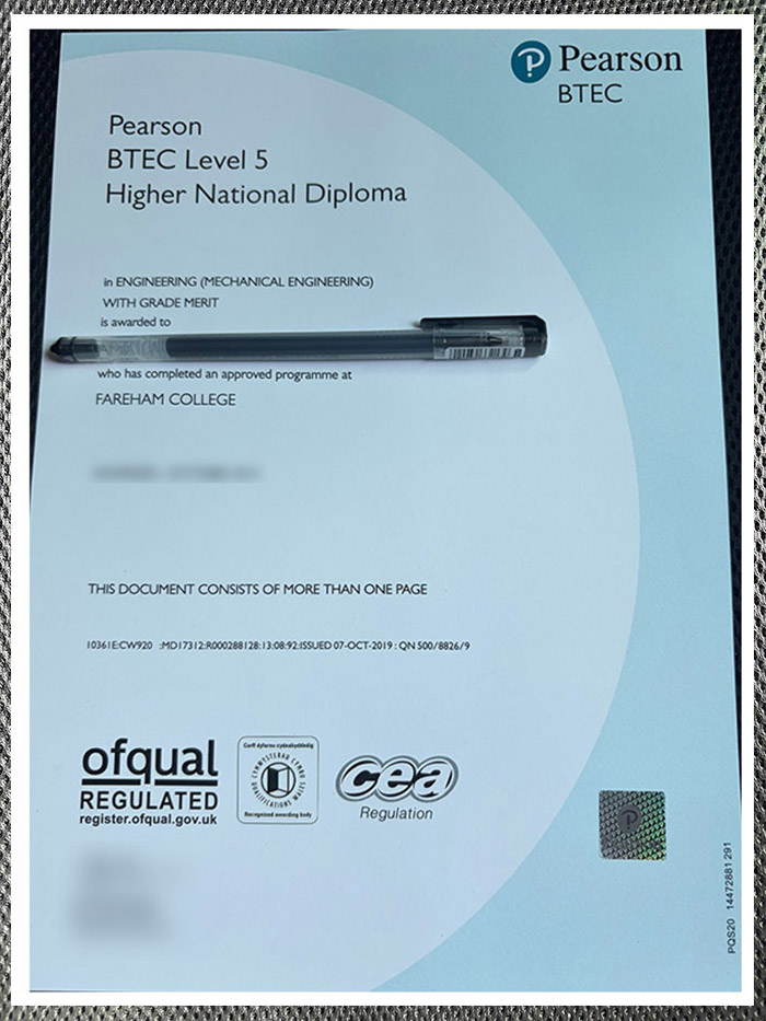 It is highly advisable to obtain a Pearson PTEC certificate.