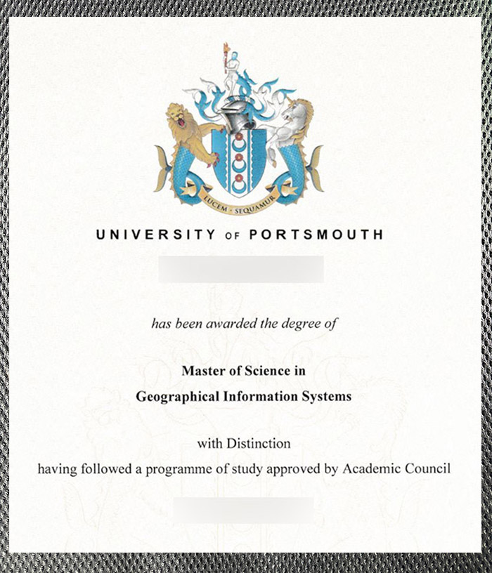 do you need a certificate from the university of portsmouth?