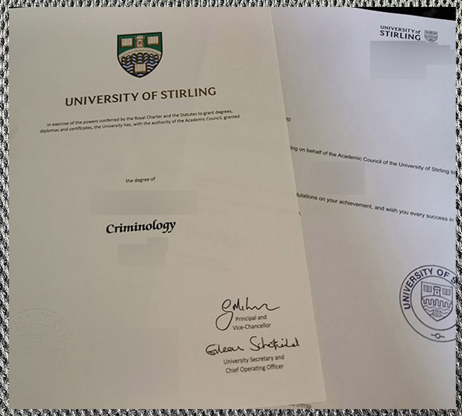 stirling university certificate diploma