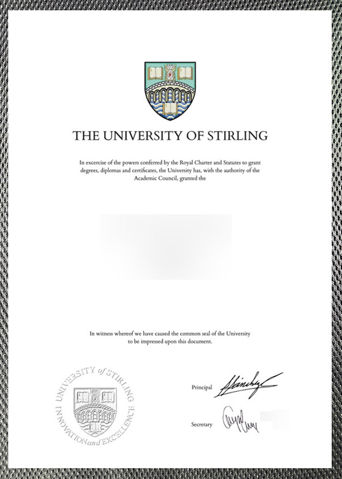 stirling university certificate diploma