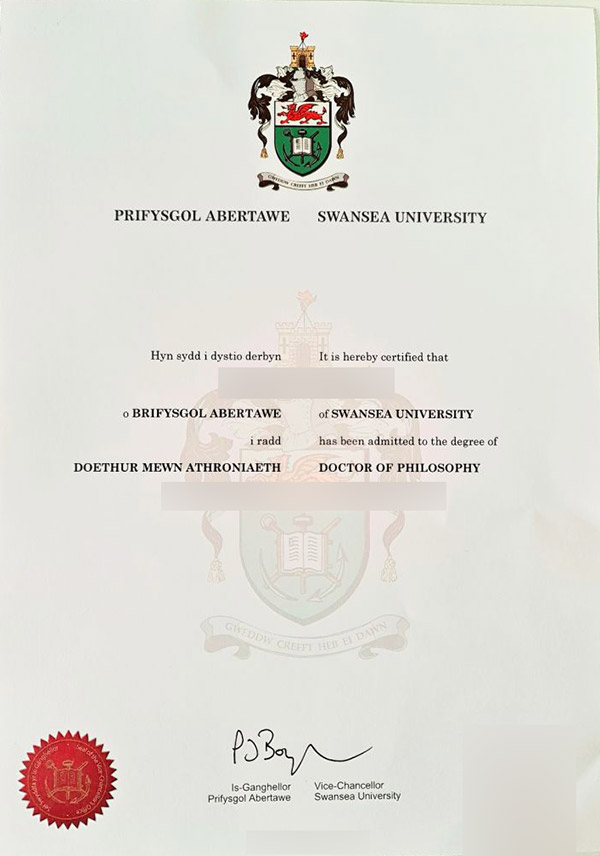 how to purchase a certificate from swansea university