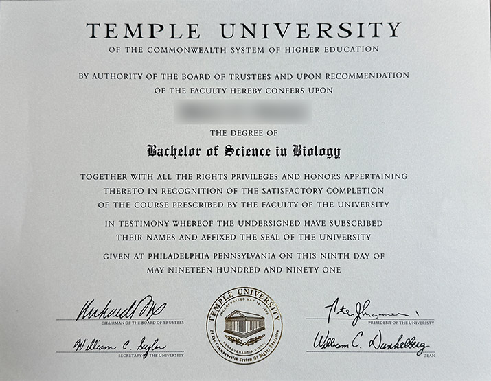 Which website can I use to purchase a degree certificate from Temple University? temple university certificate1