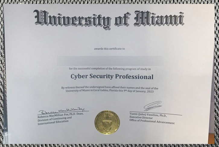 Where can I purchase a certificate diploma from the University of Miami? where can i purchase a certificate diploma from the university of miami?