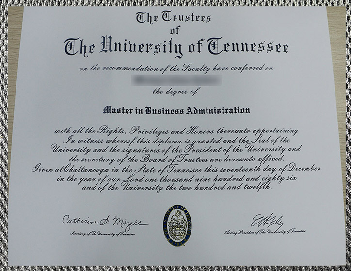 Please be sure to purchase a certificate diploma from the University of Tennessee. please be sure to purchase a certificate diploma from the university of tennessee.