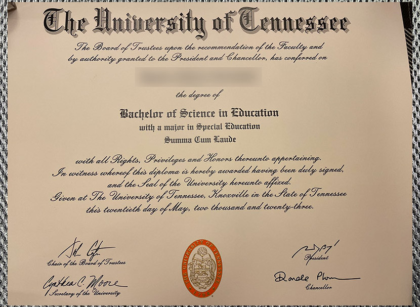 Please be sure to purchase a certificate diploma from the University of Tennessee. please be sure to purchase a certificate diploma from the university of tennessee.