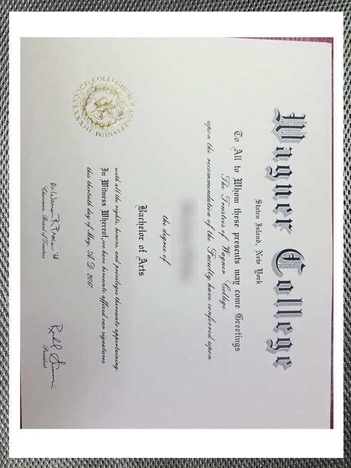 how much does a certificate diploma from wagner college cost?