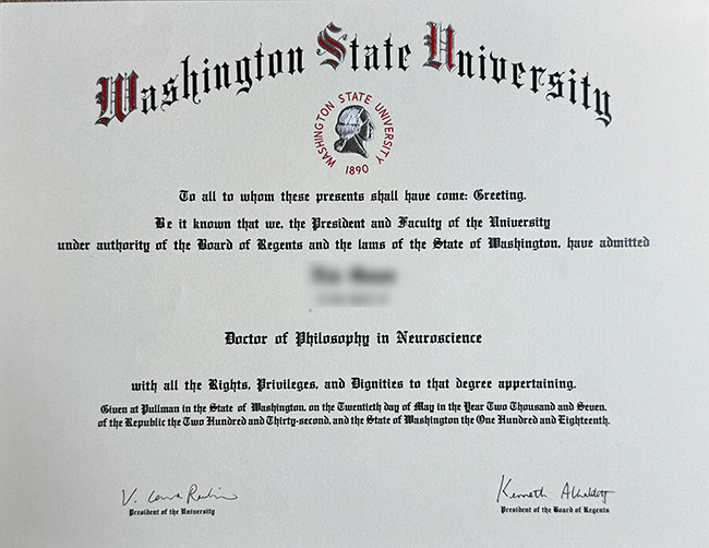 How much does it cost to purchase a certificate from Washington State University online? washington state university