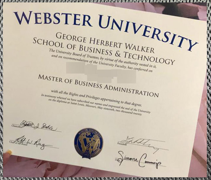 do you need the certificate diploma from webster university?