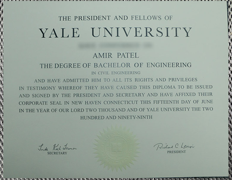 latest sample display of the certificate from yeshiva university