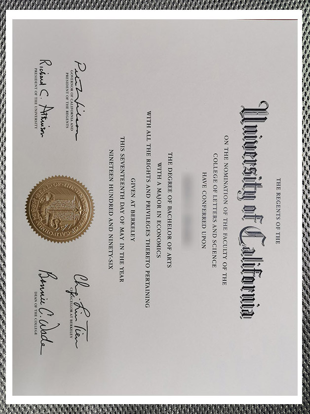 Which website can I use to purchase a degree certificate from the University of California, Berkeley?