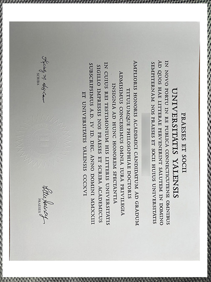 latest sample display of the certificate from yeshiva university