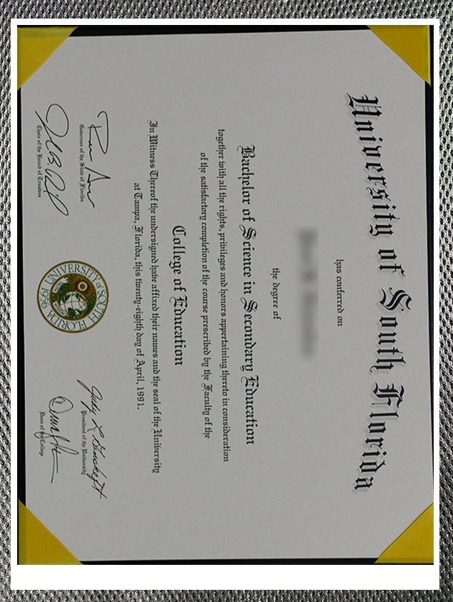 Which website can I use to purchase a degree certificate from the University of South Florida?