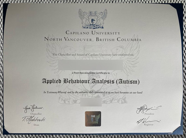 The highest-quality certificate from Capilano University capilano university