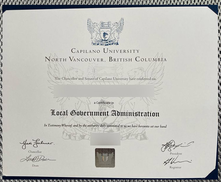 The highest-quality certificate from Capilano University capilano university1