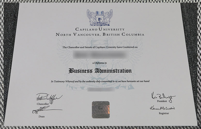The highest-quality certificate from Capilano University capilano university3