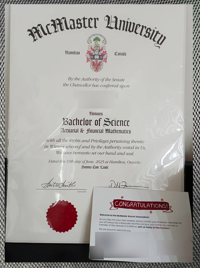 The highest-quality diploma from McMaster University - Image 2