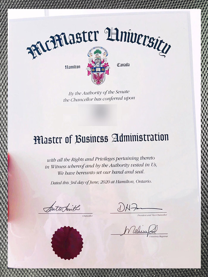 The highest-quality diploma from McMaster University McMaster University1 1