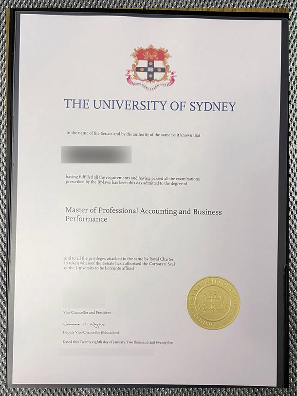 The highest-quality USYD university certificate University Of Sydney