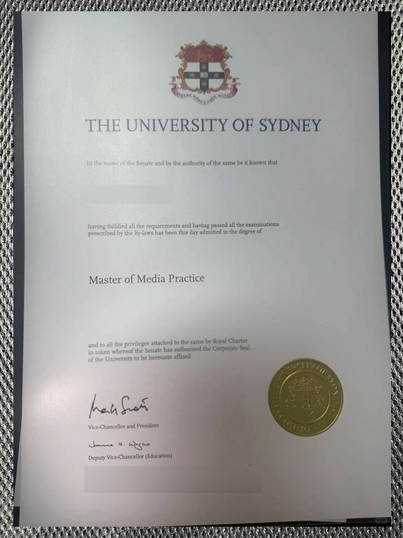 The highest-quality USYD university certificate University Of Sydney3