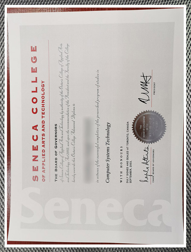 Which website can I use to purchase the Seneca College certificate?