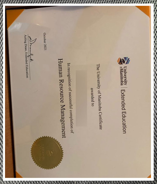 How can one obtain a certificate from the University of Manitoba?