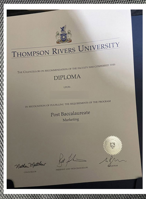 How much does a certificate from Thompson River University cost?