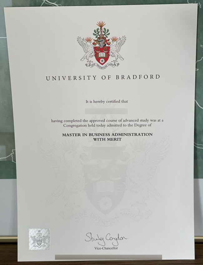 How is the certificate from the University of Bradford? bradford university certificate1