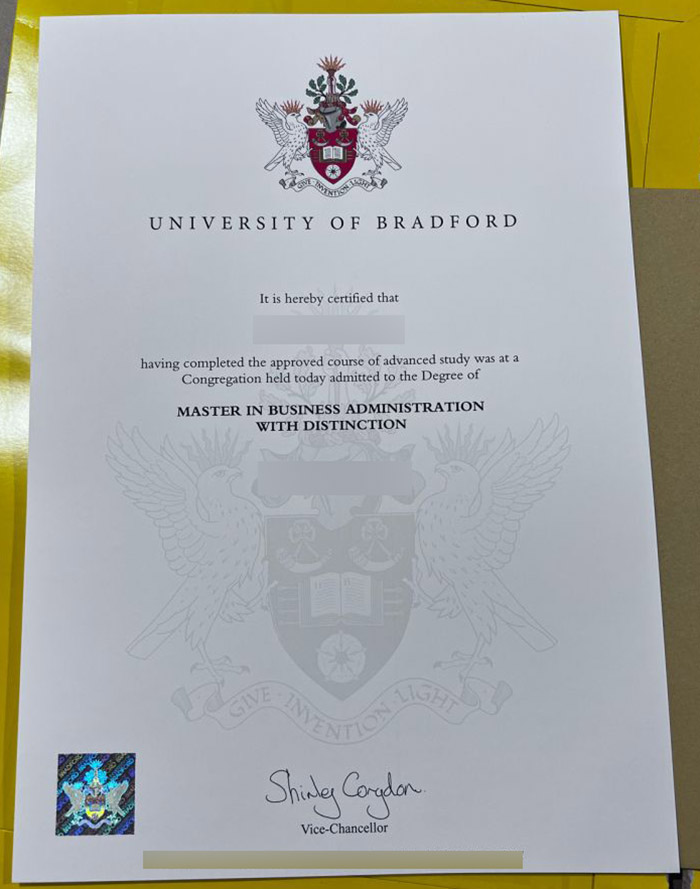 How is the certificate from the University of Bradford? bradford university certificate2