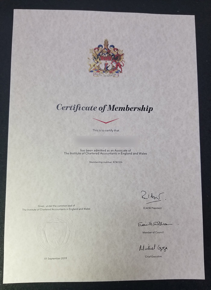 icaew certificate