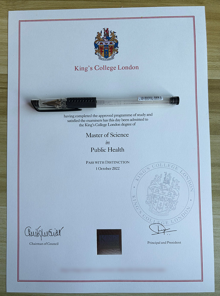 How to Order KCL University Certificates kcl certificate1