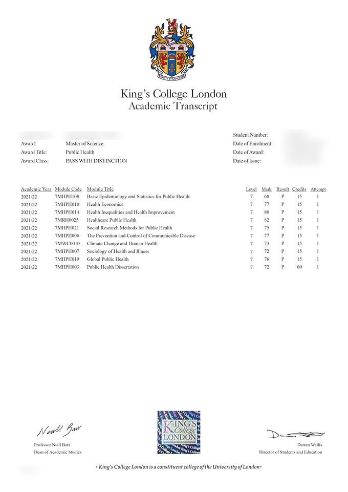 How to Order KCL University Certificates kcl certificate5