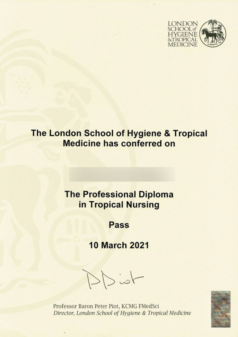 What is the LSHTM diploma? lshtm certificate1