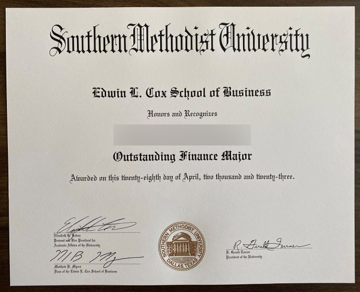 The highest-quality SMU diploma smu certificate1