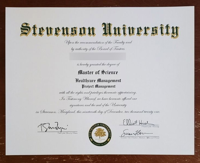 The best Stevenson University certificate on the website stevenson university certificate2