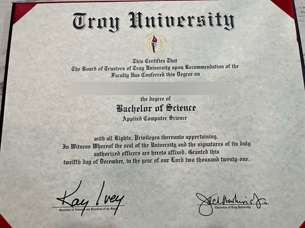 troy certificate