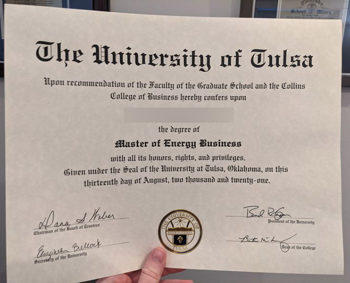 Order Tulsa University certificates online tulsa university certificate